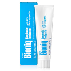 Bioniq Classic packaging highlighting bioHAP enamel support.