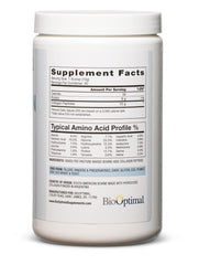BioOptimal Collagen Peptides Powder dissolves quickly in water for a smooth texture