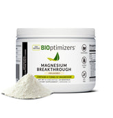 BIOptimizers Magnesium Breakthrough bottle front showing unflavored mix for daily use