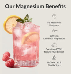 BIOptimizers Magnesium Breakthrough Drink close-up sugar-free label with katemfe sweetener.