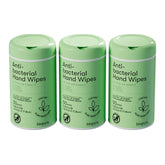 Biopure antibacterial hand wipes canister front view showing clean label.