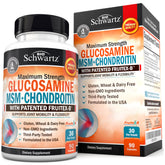 BioSchwartz glucosamine-chondroitin-msm bottle supports joint comfort and mobility.