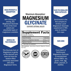 BioSchwartz product label with third-party testing badge signals quality and potency.