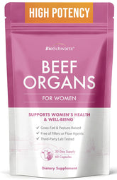 BioSchwartz Primal beef organ capsules closeup for daily vitality support