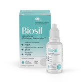 Biosil Collagen Generator bottle displayed for radiant skin and nails.