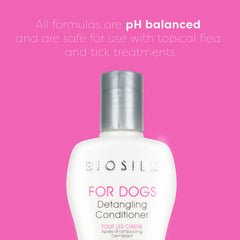 BioSilk for Dogs Silk Therapy detangling brush glide eases grooming sessions