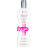 BioSilk for Dogs Silk Therapy Detangling Conditioner bottle smooths knots for easier brushing
