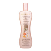 BioSilk for Dogs bottle pour—premium 2-in-1 cleanser for dogs.