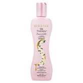 BioSilk Irresistible Shampoo bottle—sleek packaging and clean, shiny hair.