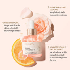 BIOSSANCE Chios crystal oil bottle supports a firmer-looking complexion.