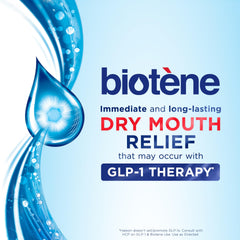 Biotène mouthwash offers up to four hours of relief