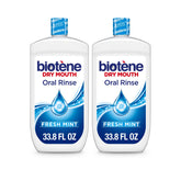 Biotène Fresh Mint bottles provide lasting dry mouth relief