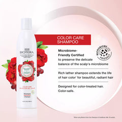 Biotera Color Care Shampoo lather shows rich foam for color-treated hair