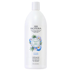 Biotera Styling Defining Gel bottle with label shows flexible hold and shine