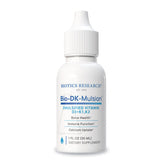 Biotics Research Bio-DK-Mulsion bottle shows emulsified vitamins for enhanced absorption