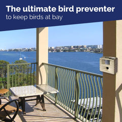 Bird-X Balcony Gard motion-sensor activation demonstrates deterrence in action