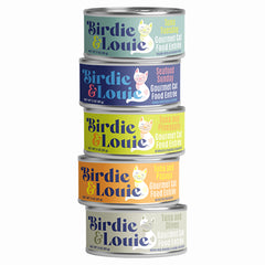 Birdie & Louie Tuna Tuesday can, wild tuna first ingredient for complete feline meals