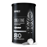 Birdman micronized creatine monohydrate powder jar for consistent training endurance.