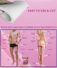 Birllaid curved-fit foam pad follows body contours for even coverage.