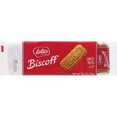 Biscoff Cookie Fresh 7.65oz pack shot features Belgian-made caramelized biscuits for a quick coffee break.