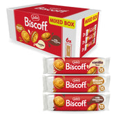 Biscoff sandwich cookies variety pack, six-roll display for sharing.