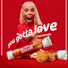 Biscoff vegan-friendly ingredients label, no artificial colors or preservatives.