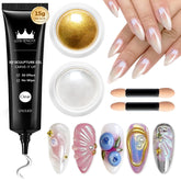 BISHENGYF 3D gel nail application demonstrating smooth sculpting for durable nail art.