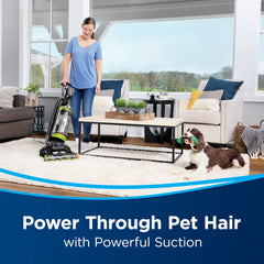 Bissell CleanView Swivel edge-to-edge cleaning around furniture and corners.