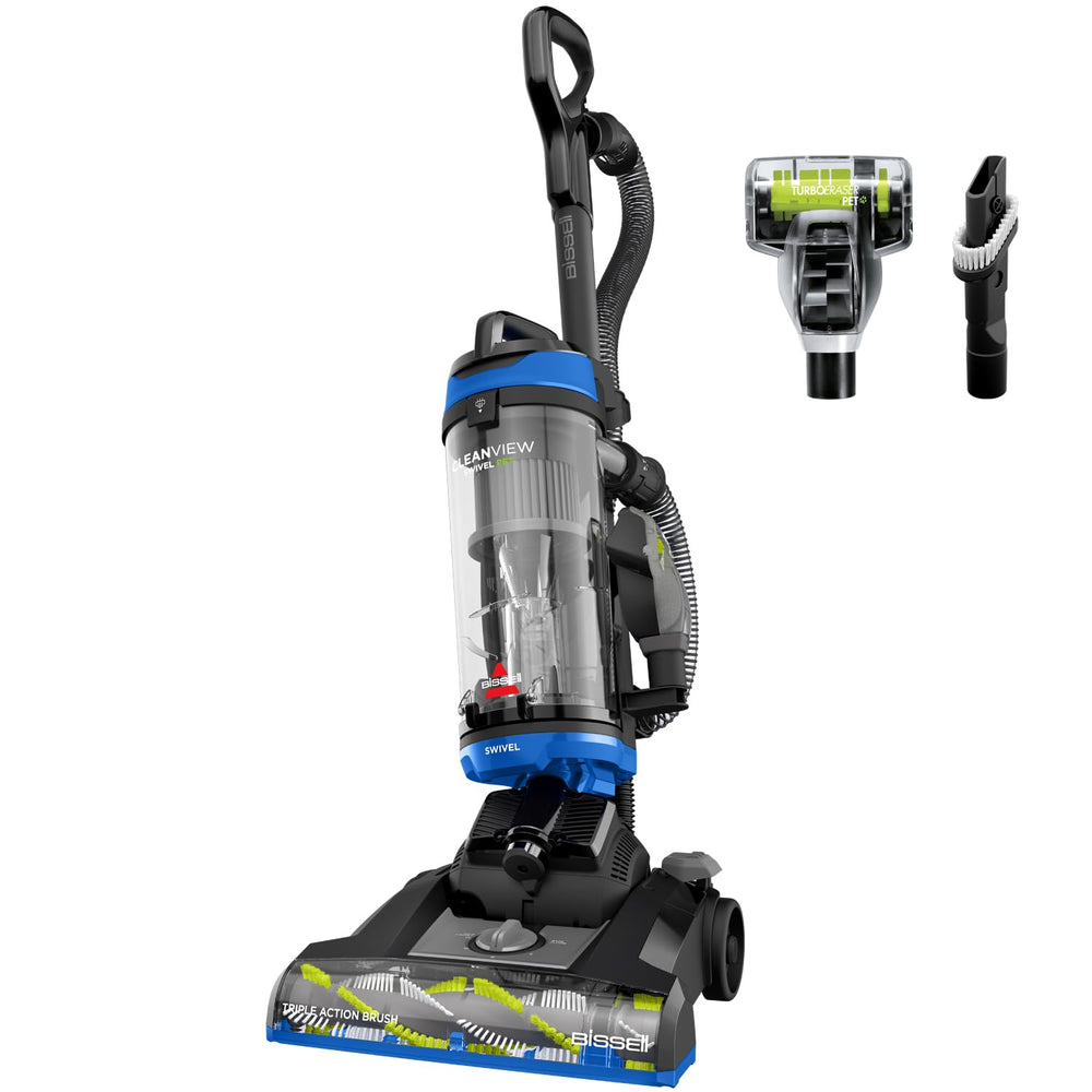 Bissell CleanView Swivel Pet Upright demonstrates agile maneuverability around furniture