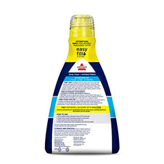 Bissell Deep Clean antibacterial formula bottle label showing usage for households with pets