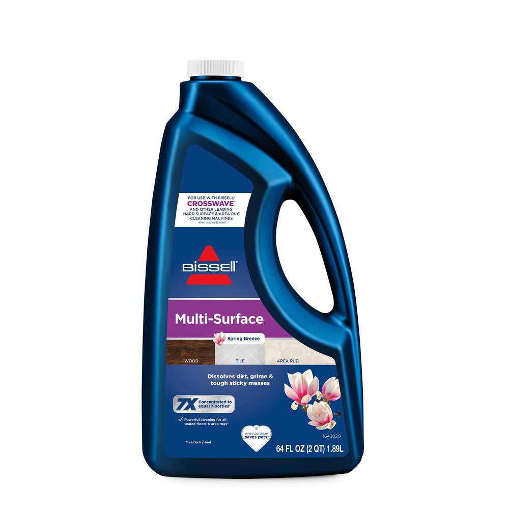 Bissell MultiSurface bottle pour enables easy application on floors.