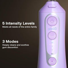 Bitvae flosser offers three modes and five intensities for personalized cleaning.