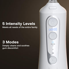 Bitvae Water Dental Flosser large reservoir enables longer cleaning sessions.