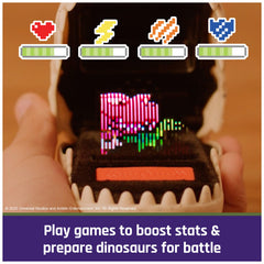 BITZEE baby-to-adult growth progression highlights caring for growing dinosaurs.