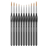 Blablaovy detailing brushes with triangular handles for precise miniature painting.