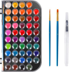 Blablaovy watercolor paint set with 48 colors for vibrant, blendable art.