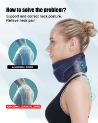 BLABOK neck brace adjustable Velcro strap for customizable daily fit.