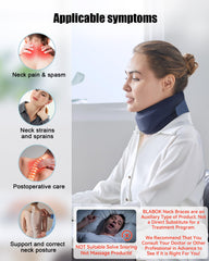 BLABOK neck brace closeup shows soft foam cushions neck gently.