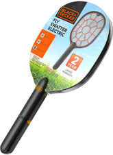 BLACK+DECKER bug zapper racket front view for quick indoor pest relief.