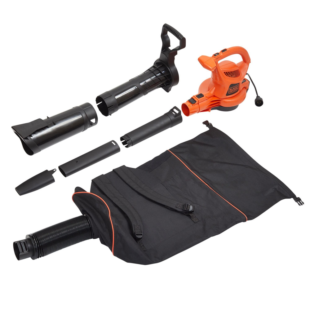 BLACK+DECKER BEBL7000 backpack blower worn for easy hands-free leaf clearing