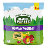 Black Forest Gummy Worms three-flavor blend close-up for tasty snacking