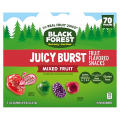 Black Forest Juicy Burst grape flavor fruit snack visual.