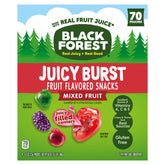 Black Forest Juicy Burst box of mixed fruit snacks for family snacking on the go.