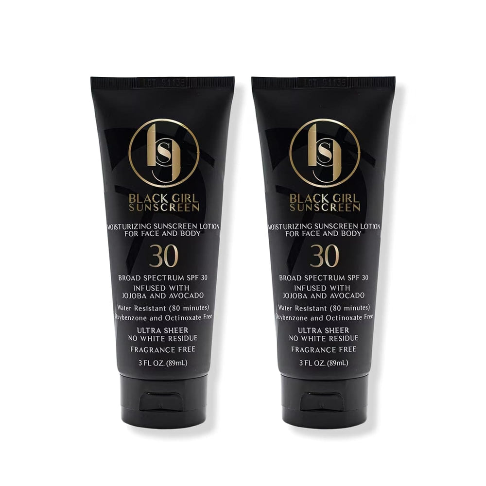 Black Girl Sunscreen SPF 30 application on skin for smooth, protective coverage.