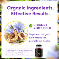 Label emphasizes vegan, gluten-free, and halal status for Black Girl Vitamins Fiber Gummies.