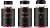 Black Girl Vitamins Look Good Feel Good bundle bottle shows the complete wellness set.