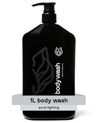 Black Wolf Salicylic Acid Body Wash bottle for a deep, refreshing cleanse.