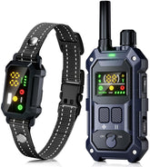 Blackdog shock collar front view shows rugged build for outdoor training benefits