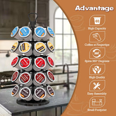 Blacksmith Family 360-degree rotating base enables quick pod selection.