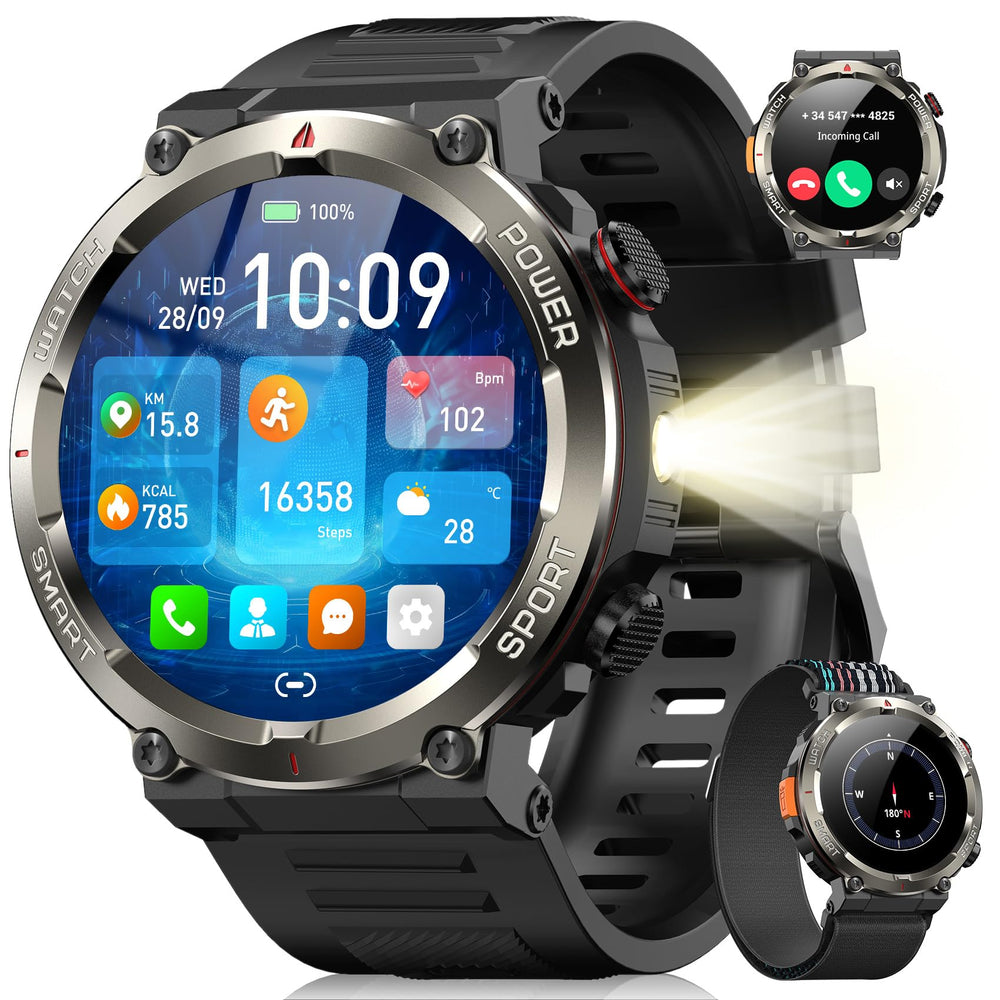Blackview Military Smartwatch shows long battery life for outdoor adventures